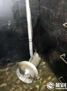 厌缺氧区潜水搅拌器PJ0.55/4-220-1450S不锈钢推流机配导杆全套