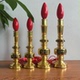 led纯铜长明灯家用关公烛台财神插电蜡烛灯供灯电烛灯室内供佛灯