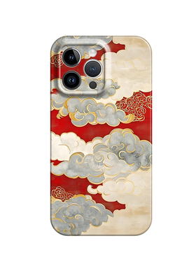 复古风文艺祥云适用iPhone16promax苹果15小米14mate60华为pura70nova13荣耀300菲林手机壳红米k80vivos20s19