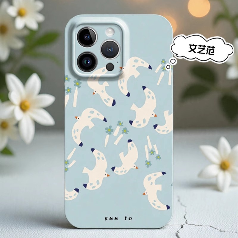 自由飞翔~文艺复古手机壳适用iphone15promax苹果16pro全包14菲林13华为p70荣耀300红米k80vivoS20小米15一加