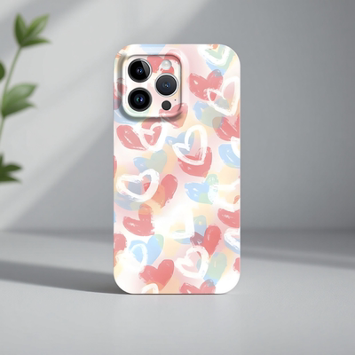 可爱满屏爱心菲林手机壳苹果华为