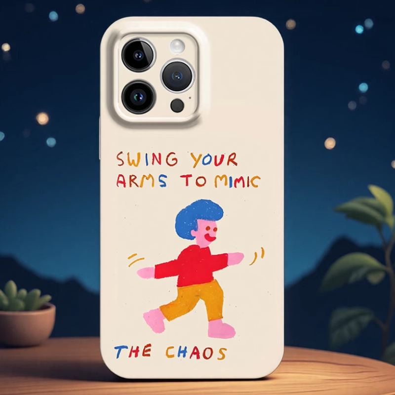 开心小男孩手机壳苹果16菲林全包