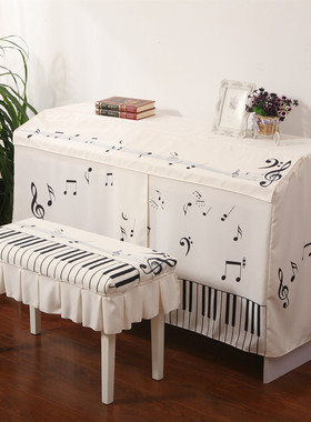 新款北欧电钢琴罩卡通音符团88键TheOne电钢琴防尘罩中开设计布艺