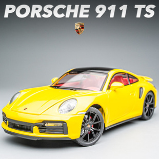 保时捷911Turbo合金车模1:24收藏摆件仿真汽车模型男生礼物玩具车