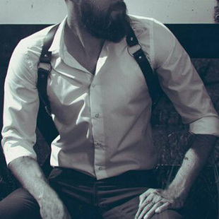 男士衬衫装饰背带式束腰带 2020新款韩版休闲针扣铆钉裤带