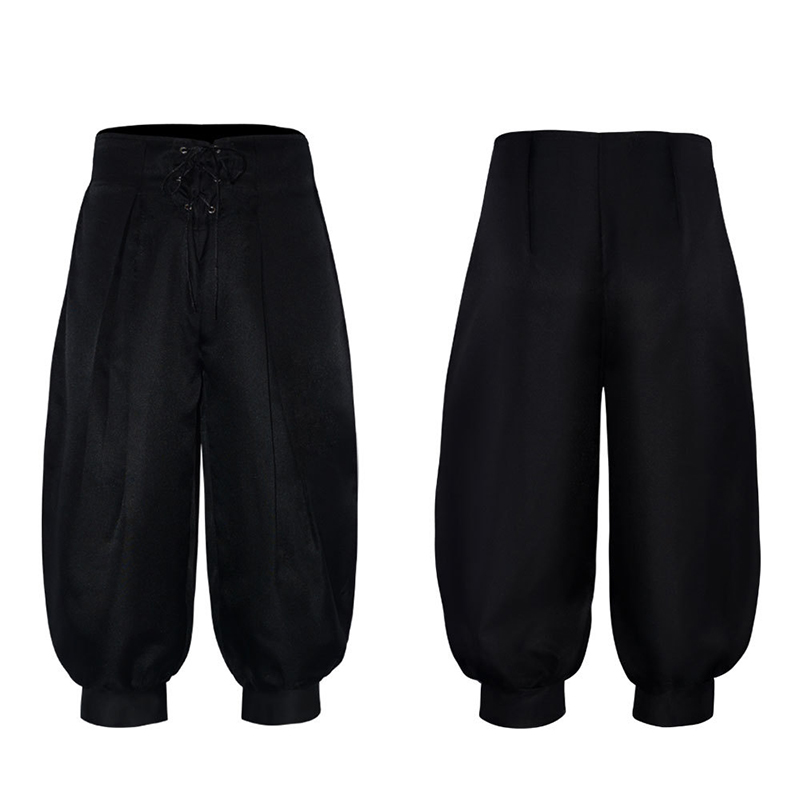 中世纪复古风男士cosplay表演服 话剧演出宫廷风骑士服灯笼裤子