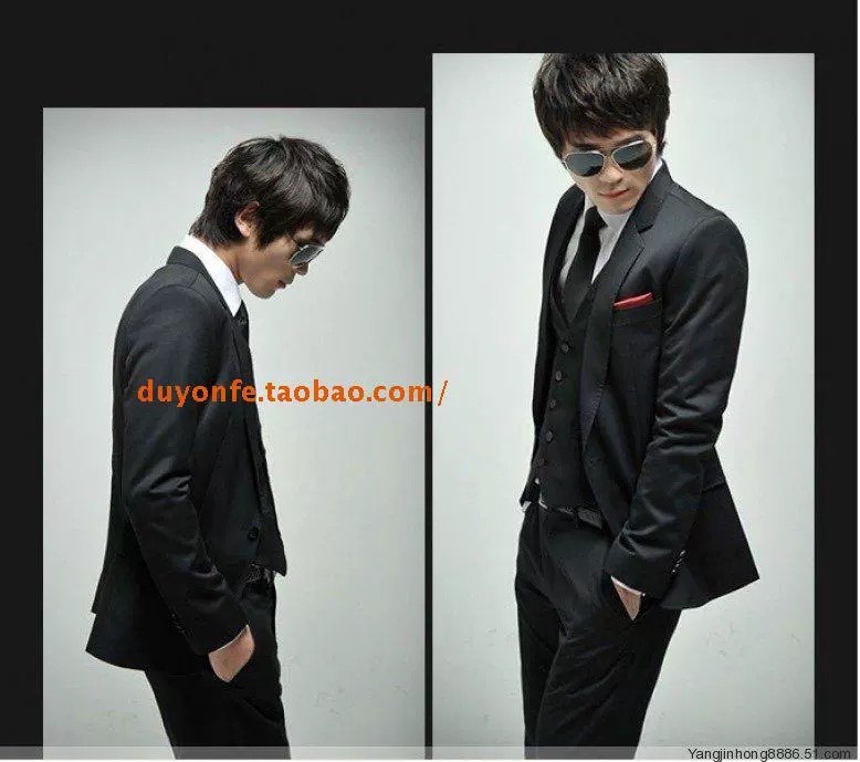 男士韩版时尚两扣单排修身后中开叉商务结婚婚庆礼仪西服套装,男装,西服套装,淘宝优惠券,粉丝福利购,淘宝优惠卷