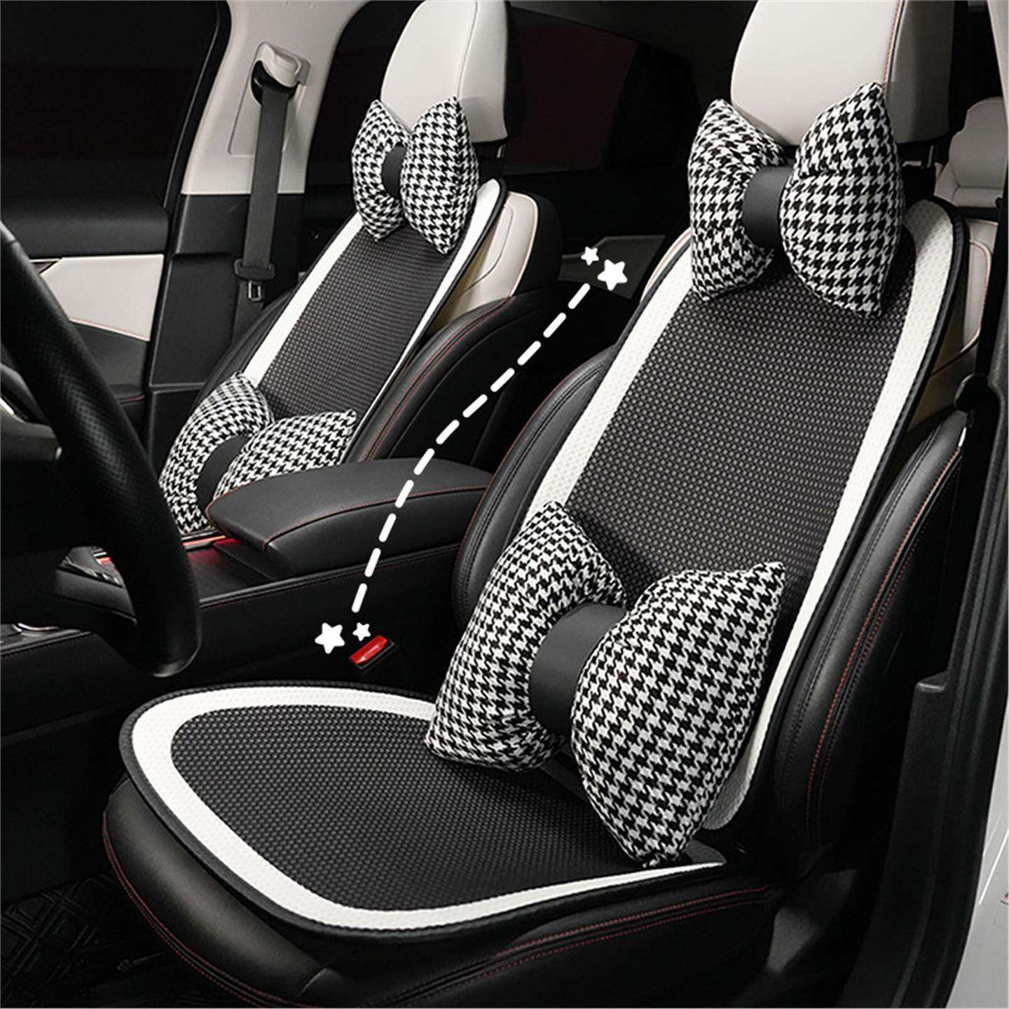 四季通用简约汽车坐垫高级感舒适防滑车用座椅套网红车载内饰座垫
