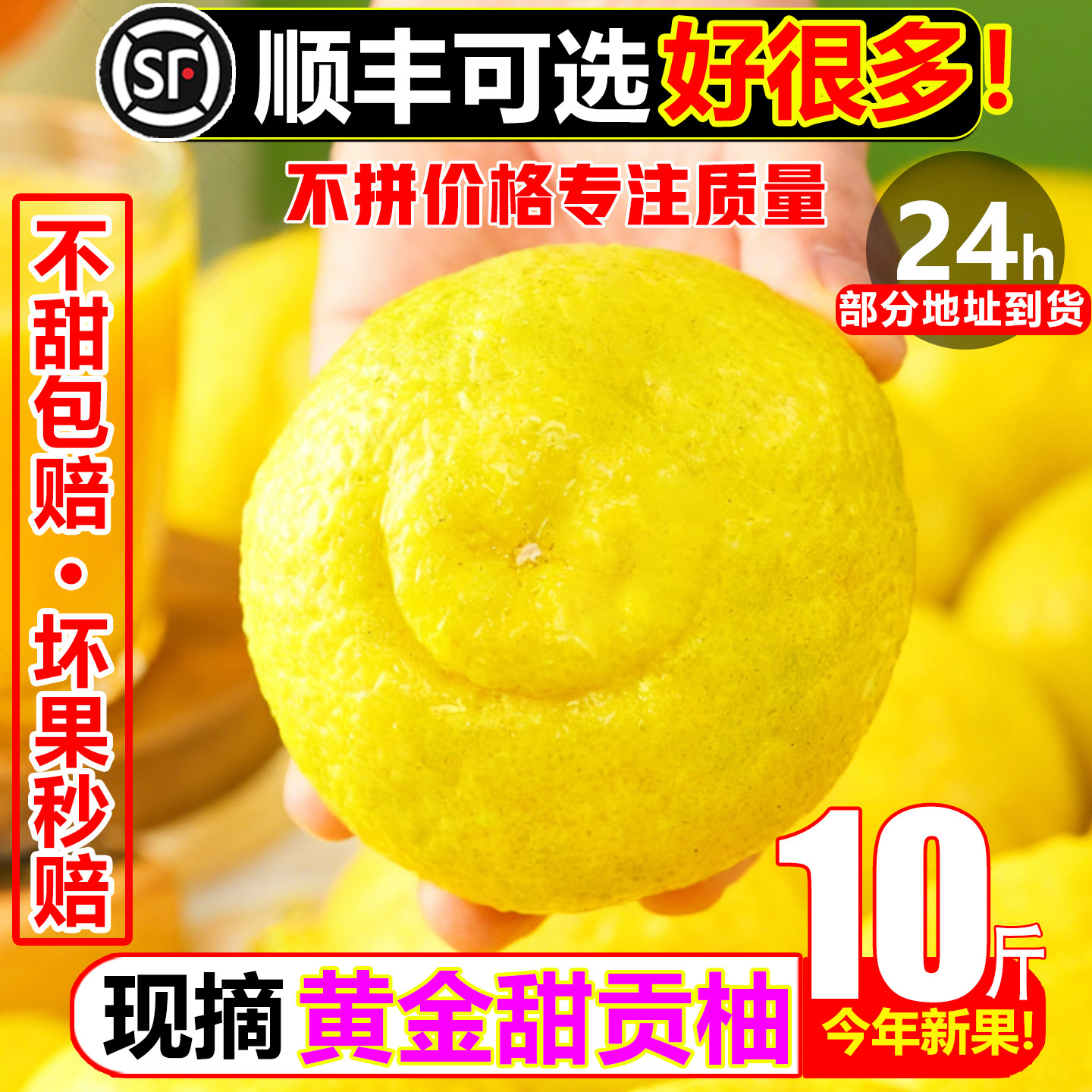 正宗黄金贡柚10斤新鲜水果柚子黄白心柚子当季春香桔柚象山甜蜜柚