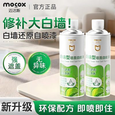 迈洁斯墙面自喷漆白墙去污一喷白环保手喷墙面漆修复老旧墙面翻新