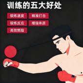 拳击反应球速度球头戴靶成人发泄解压儿童视力闪躲散打搏击训练器