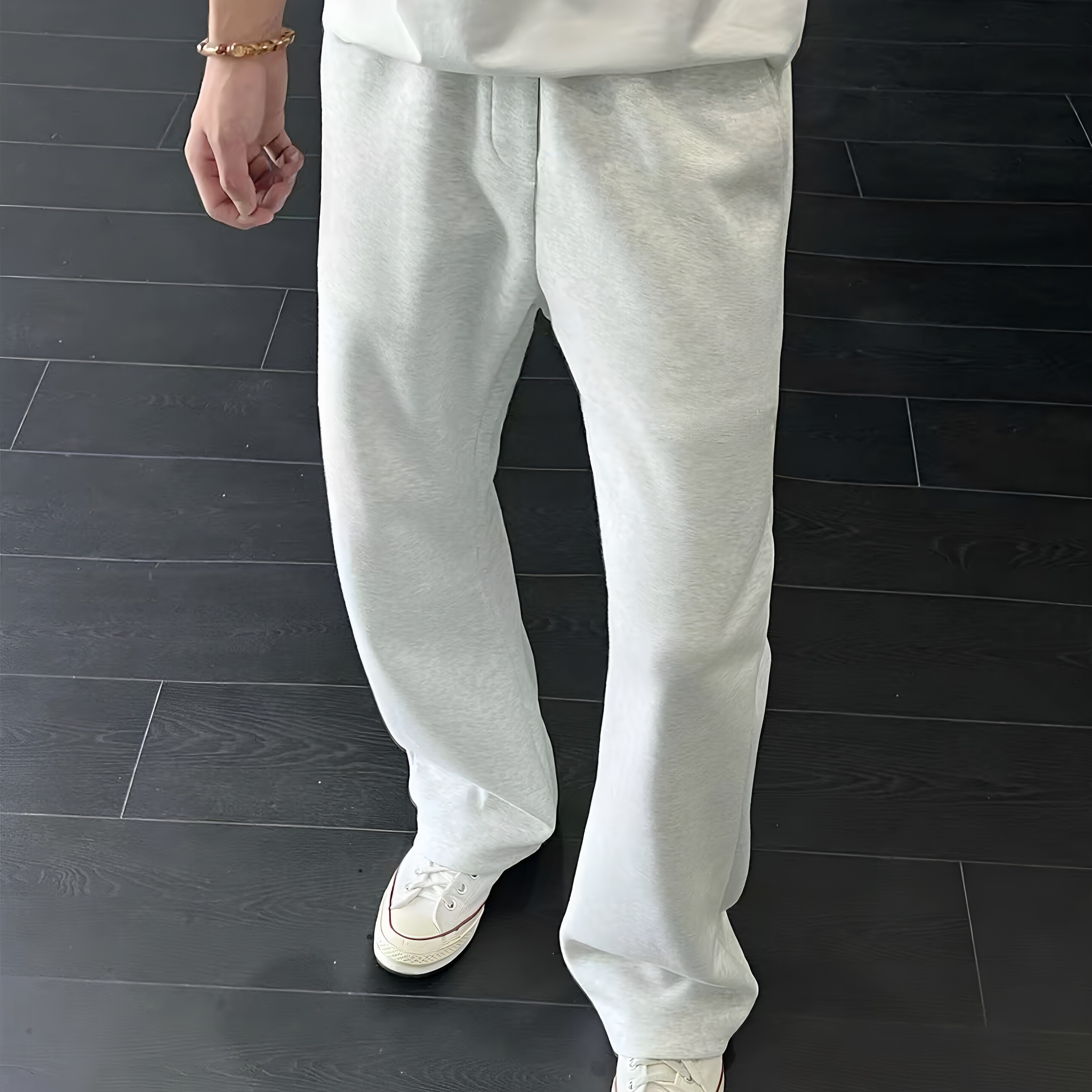 Light Weight春夏新款美式cleanfit薄款弯刀宽松解构卫裤休闲裤男