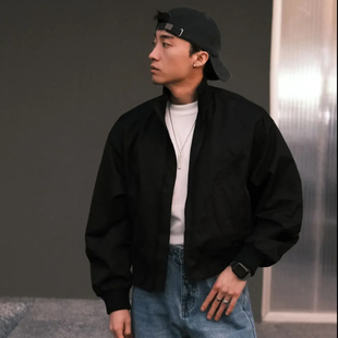 短款 Light 美式 薄款 廓形显肩宽防风夹克男 Weight飞行员bomber春季