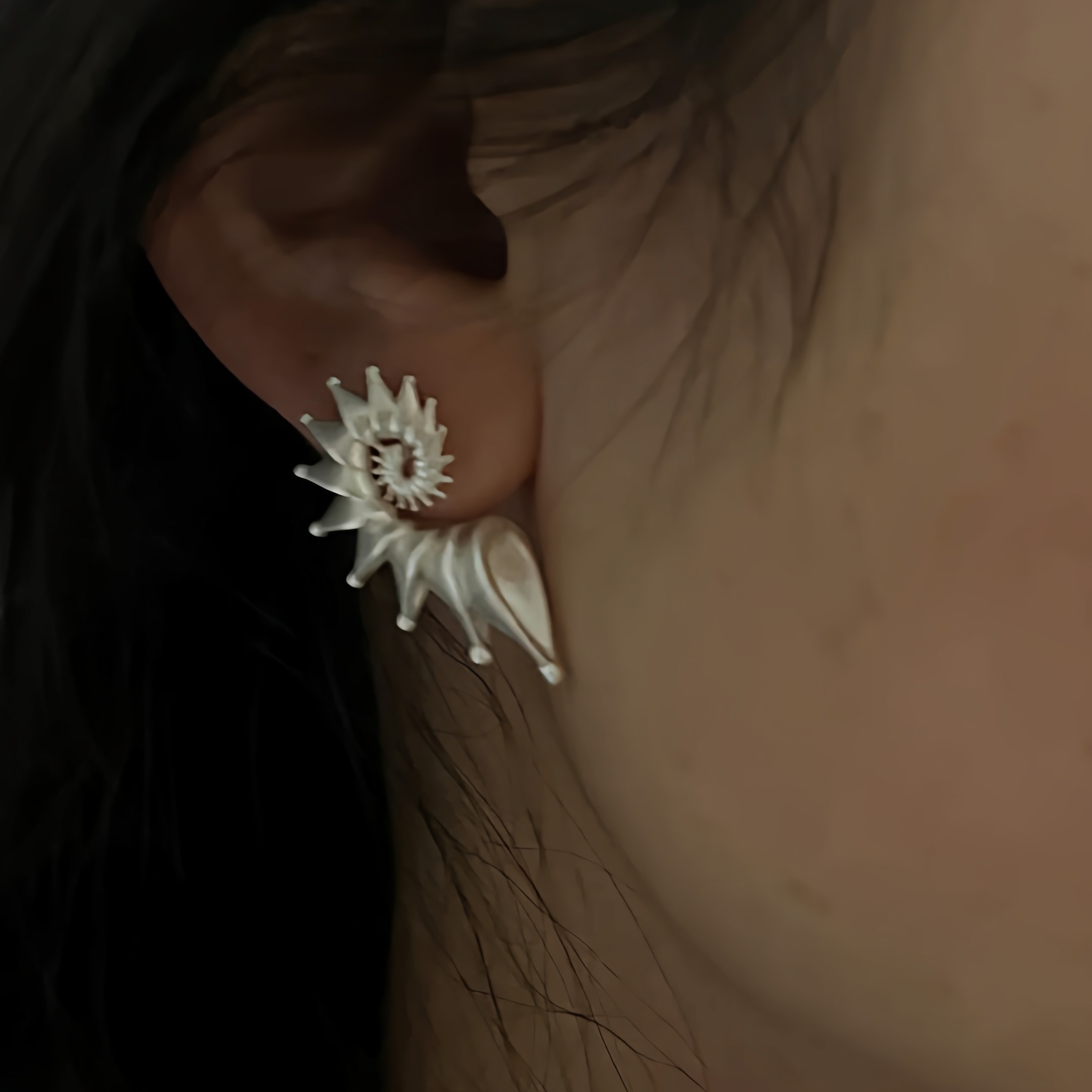 【浪花海螺】海洋生物创意耳钉女海螺贝壳耳环小众高级感轻奢耳饰,饰品/流行首饰/时尚饰品新,耳钉,淘宝优惠券,粉丝福利购,淘宝优惠卷