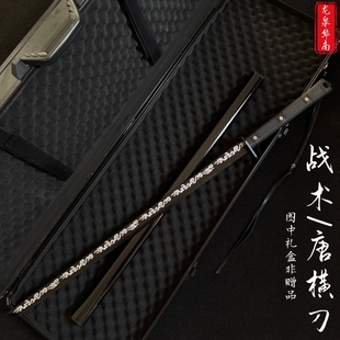 加厚战术系列刀剑唐横刀宝剑龙泉户外车载防身刀具一体砍大未开刃