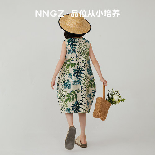 设计师风茧型连衣裙度假海滩裙