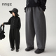 儿童休闲裤 宽松直筒裤 春秋季 NNGZ设计师风女童立裁空气层运动裤