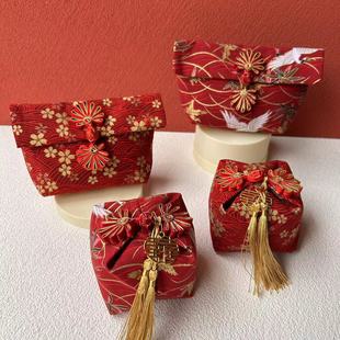 伴手礼盒子结婚喜糖袋2025新款礼盒伴娘闺蜜实用礼品拍照婚礼喜袋