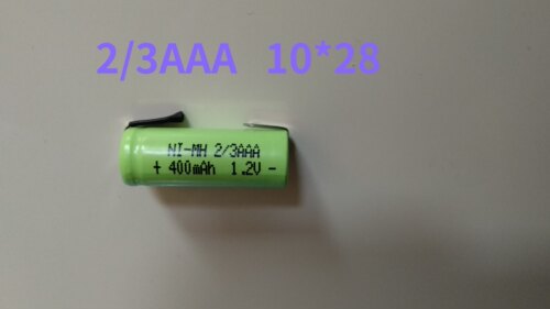 适用飞科剃须刀电池2/3AAA  400mAh 10*28 镍氢 充电电池