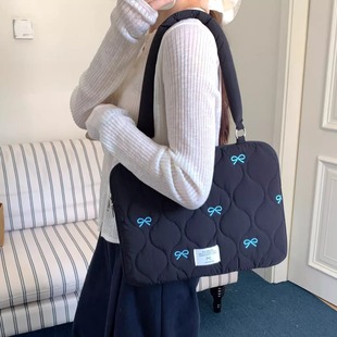 高颜值百搭单肩笔记本手提包大学生适用苹果MacBookpro13.6英寸华为荣耀14寸联想15内胆包小米16寸电脑包防摔