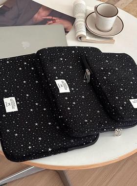 笔记本电脑包14寸2025新款韩国星星ipad包收纳11寸内胆包MacBookair13.3英寸联想thinkbook16保护套女