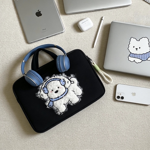 可爱笔记本电脑手提包适用苹果ipad11/13.3寸联想小新Pro14GT机械革命无界15X惠普星book16寸女生防震收纳袋