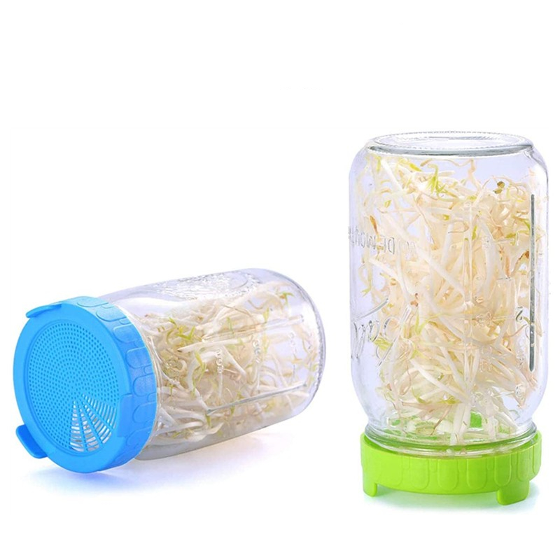 梅森瓶发芽盖Mason Jar Sprouting Lids生豆芽家用美式豆芽玻璃罐 餐饮具 玻璃杯 原图主图