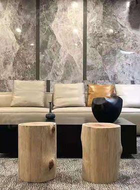 杉木摆件装饰现代简约纯实木树桩