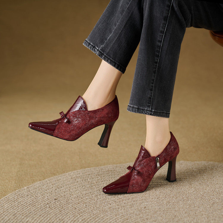 2026新款春秋季细跟设计感单鞋深口高跟鞋女气质高级感不累脚,女鞋,深口单鞋,淘宝优惠券,粉丝福利购,淘宝优惠卷