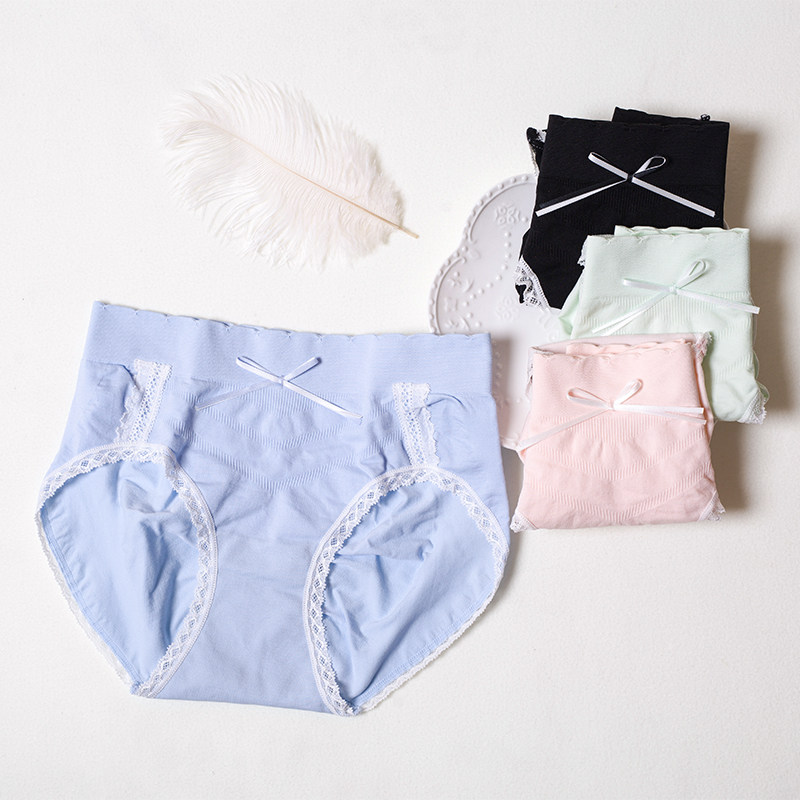 PAPOSHOP日系内裤女中高腰少女甜美蝴蝶结性感无痕三角短裤纯棉裆,女士内衣/男士内衣/家居服,女三角裤,淘宝优惠券,粉丝福利购,淘宝优惠卷