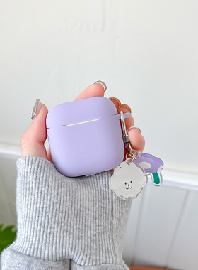 适用华为FreeClip2耳夹耳机套T0027保护壳clip2硅胶软壳freeclip2可爱紫色二代freeclip保护套