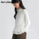 T恤 秋冬保暖内搭长袖 小酒窝同款 BarryBanny女童半高领打底衫