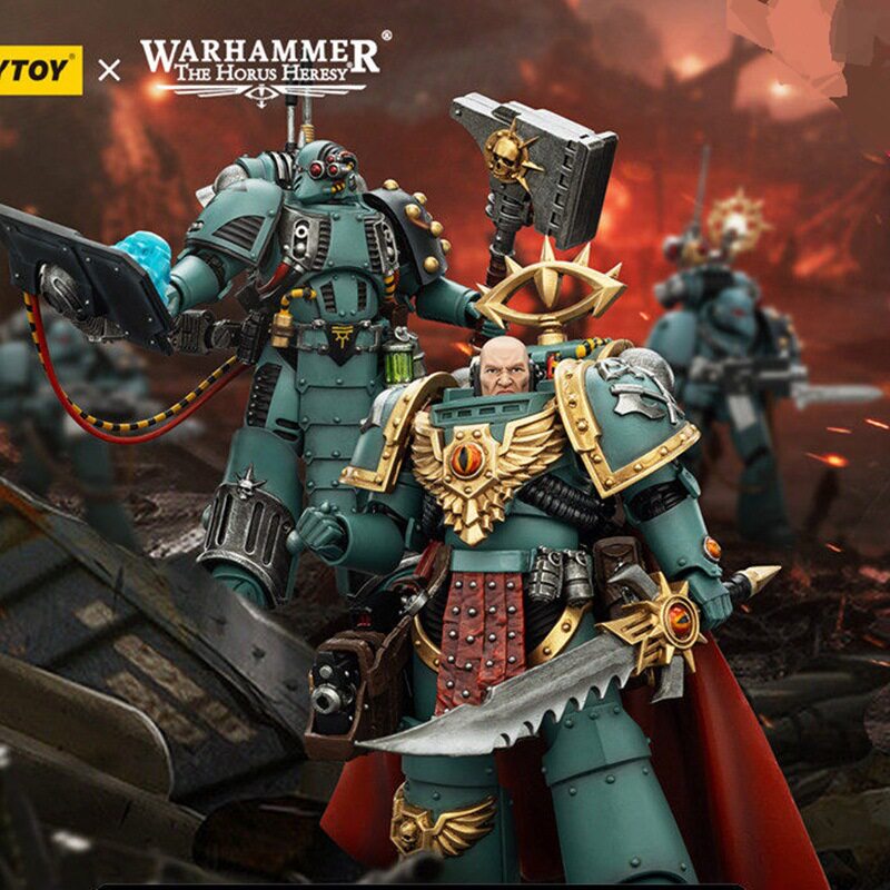 JOYTOY暗源战锤荷鲁斯之提巴特马尔第破城者1:18可动兵人模玩手办 - 实物图