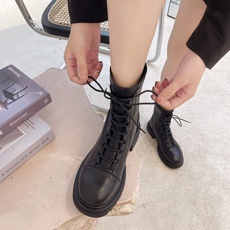 2021新款ann厚底马丁靴