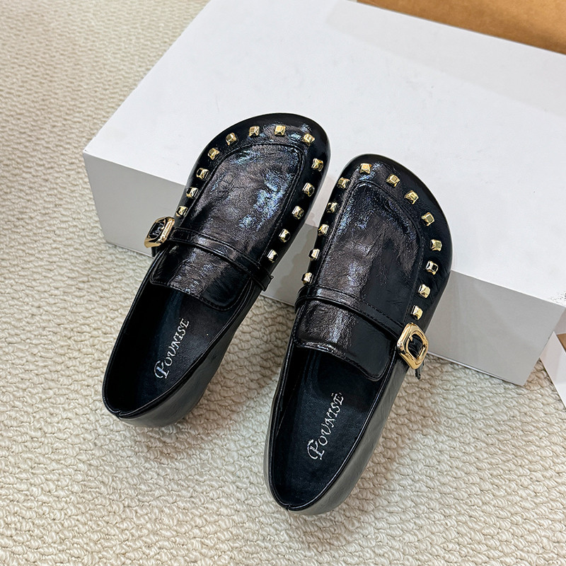 春秋平底单鞋女一脚蹬豆豆鞋英伦风软底小皮鞋2026新款平跟乐福鞋,女鞋,乐福鞋（豆豆鞋）,淘宝优惠券,粉丝福利购,淘宝优惠卷