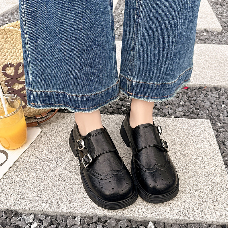 春秋乐福鞋女英伦风平底小皮鞋一脚蹬黑色单鞋2026新款jk女鞋子,女鞋,乐福鞋（豆豆鞋）,淘宝优惠券,粉丝福利购,淘宝优惠卷