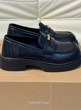 厚底单鞋女英伦风百搭黑色小皮鞋2026新款春秋乐福鞋jk上班工作鞋