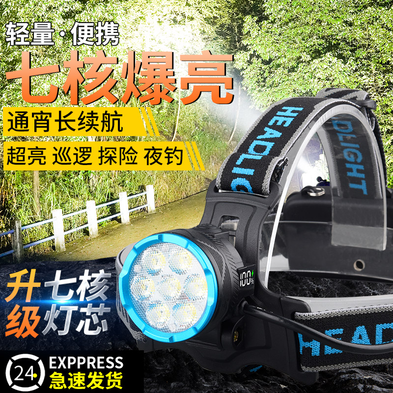 银诺强光头灯七核心超亮
