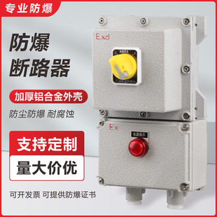 BDZ防爆断路器2P3P4P20A32A漏电防爆开关箱220V380V空开控制箱