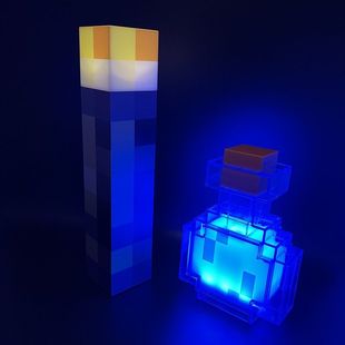 世界创意炫酷氛围火把灯矿灯变色药水瓶桌面灯光装 我 饰小夜灯