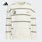 adidas阿迪达斯男小童套头衫 卫衣KC2791 袋鼠口袋圆领长袖 秋季 新款