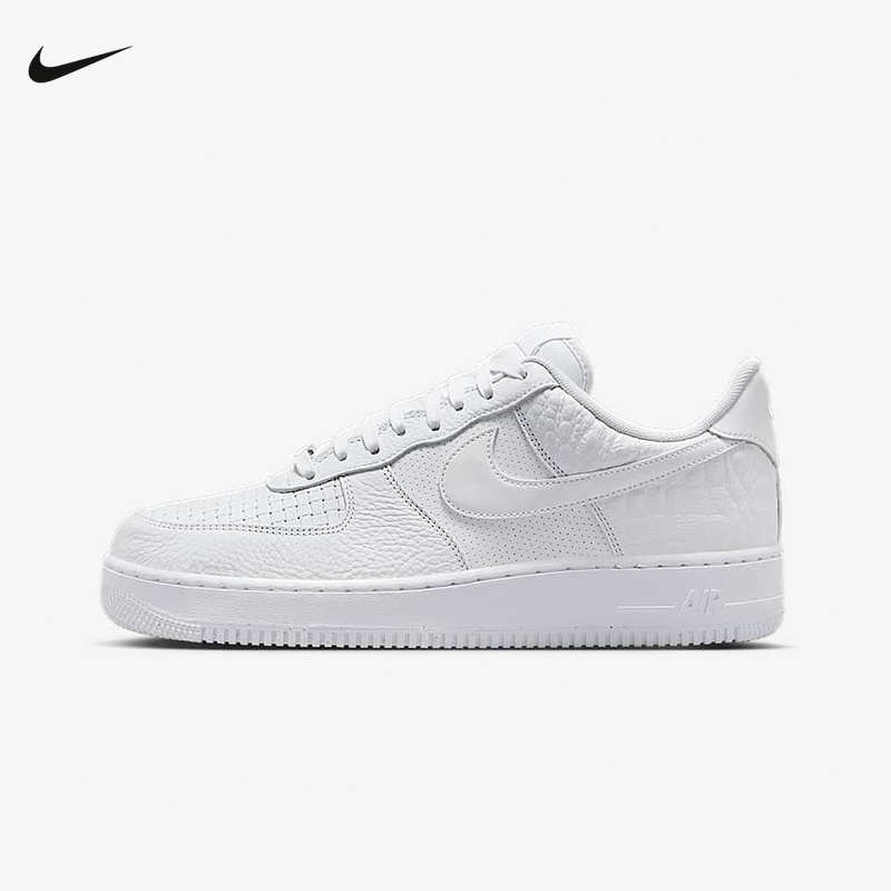 Nike耐克男鞋Air Force 1 AF1蛇年编织白空军一号板鞋HF2893-100