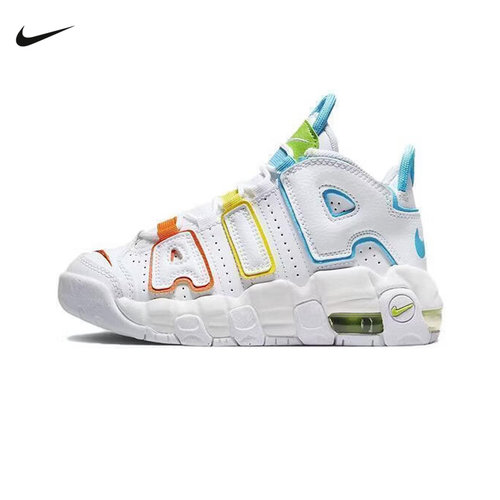 Nike耐克男女童鞋大AIR More Uptempo运动鞋中帮篮球鞋FJ4625-100