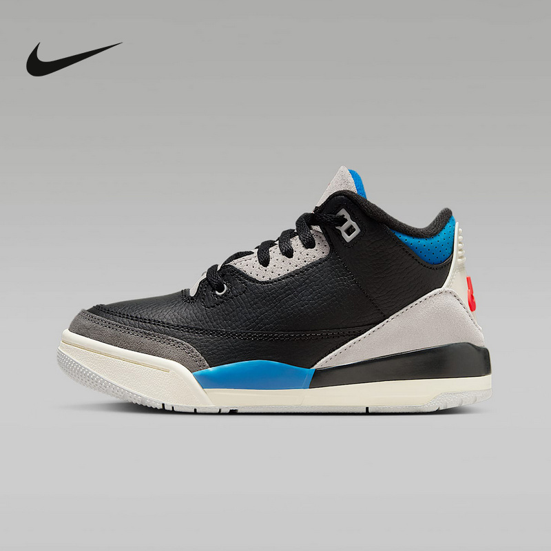 Nike耐克童鞋新款时尚AIR JORDAN 3休闲复古篮球鞋IB8969-004