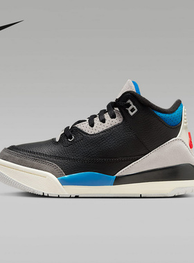 Nike耐克童鞋新款时尚AIR JORDAN 3休闲复古篮球鞋IB8969-004