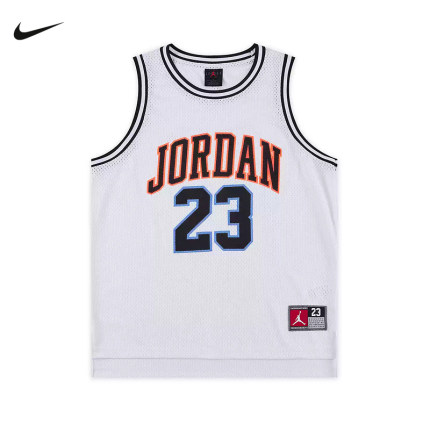 耐克Jordan男大童球衣25夏运动透气网眼舒适无袖T恤DO1968-635