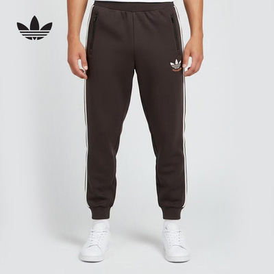 adidas阿迪达斯男大童三叶草卫裤束口休闲裤2026春针织长裤KU9538