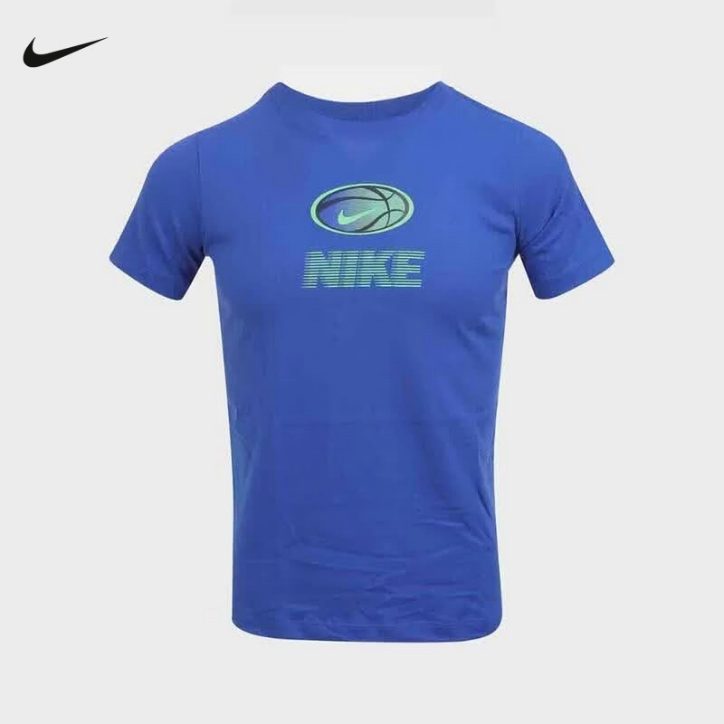NIKE耐克男女童装短袖针织衫夏季宽松透气篮球运动T恤 IO2001-480