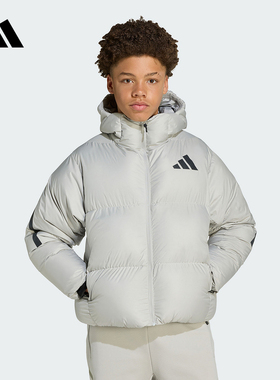 Adidas阿迪达斯2026年春季新款男大童梭织棉服 JV5863