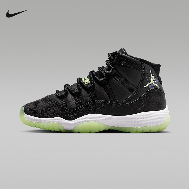 耐克2025冬新款大童Air Jordan 11 Retro GS运动篮球鞋IB1378-001